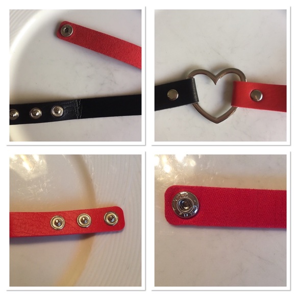 ❤️ Awesome PU leather heart choker absolve in various colors 🖤 - Picture 5 of 11
